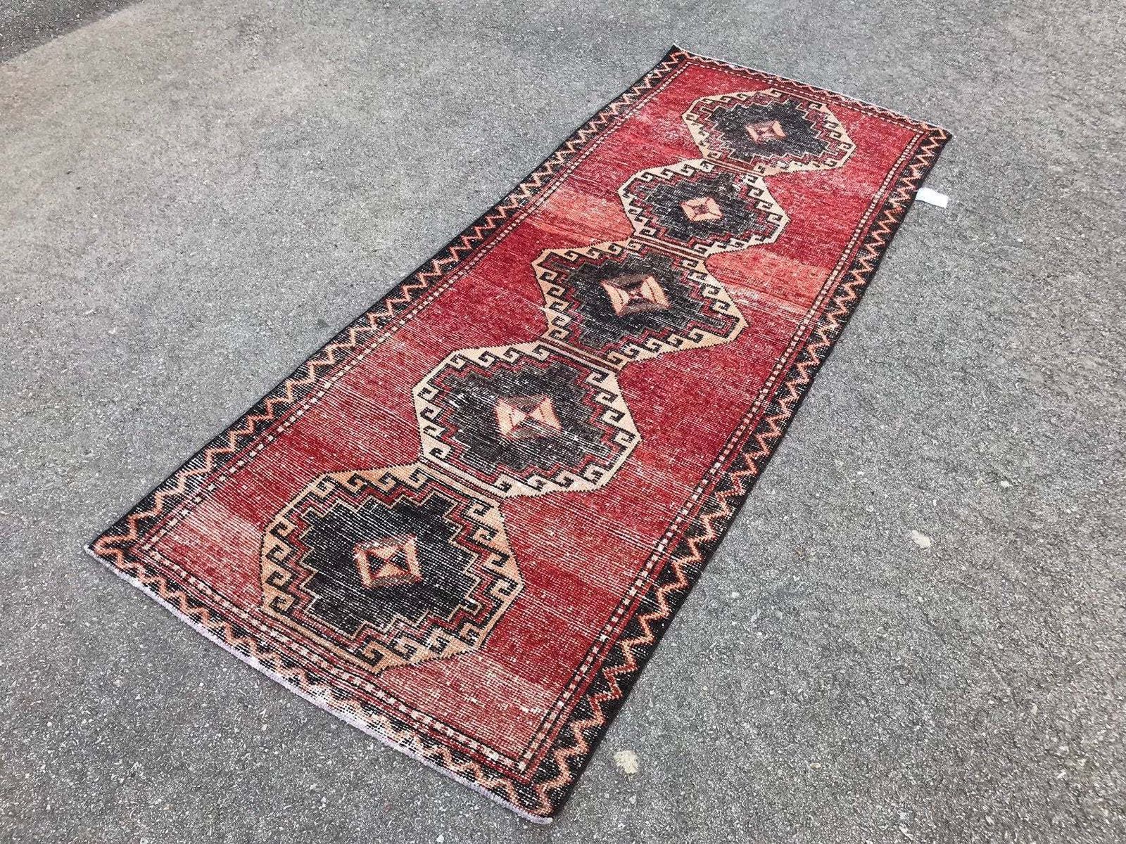 Runner Rug,Red Runner,Oushak Runner,Wool Rug,Home Decor,Anatolian Runner,Turkish Rug,Bohemian Rug,Area Rug,Carpet Rug,Turkish Runner Rug,