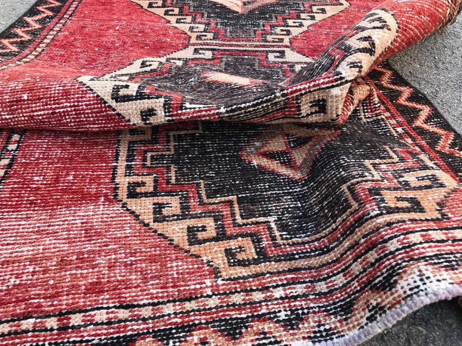 Runner Rug,Red Runner,Oushak Runner,Wool Rug,Home Decor,Anatolian Runner,Turkish Rug,Bohemian Rug,Area Rug,Carpet Rug,Turkish Runner Rug, photo for sale