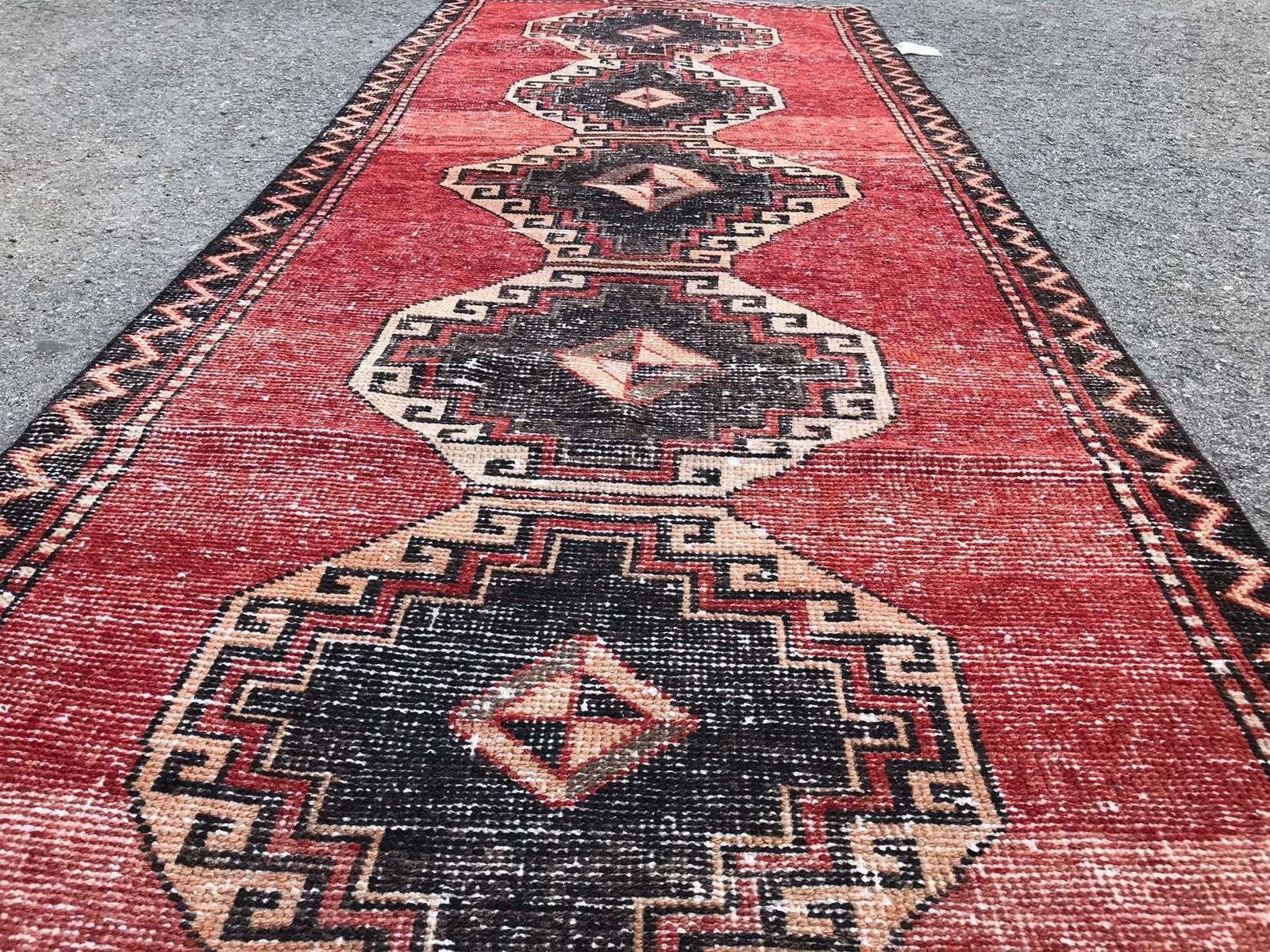 Runner Rug,Red Runner,Oushak Runner,Wool Rug,Home Decor,Anatolian Runner,Turkish Rug,Bohemian Rug,Area Rug,Carpet Rug,Turkish Runner Rug, photo 321.0