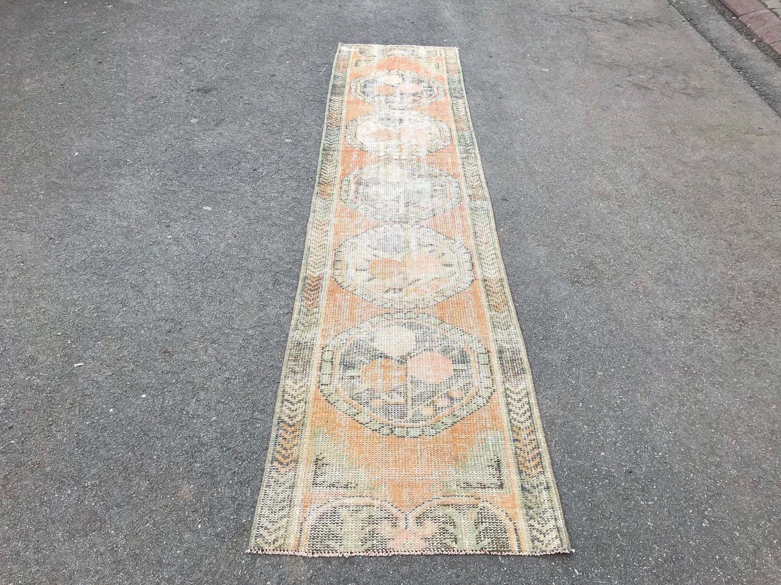 photo for sale Turkish Runner Rug,Runner Rug,Oushak Runner,Wool Rug,Home Decor,Anatolian Runner,Turkish Rug,Bohemian Rug,Area Rug,Special Runner Rug