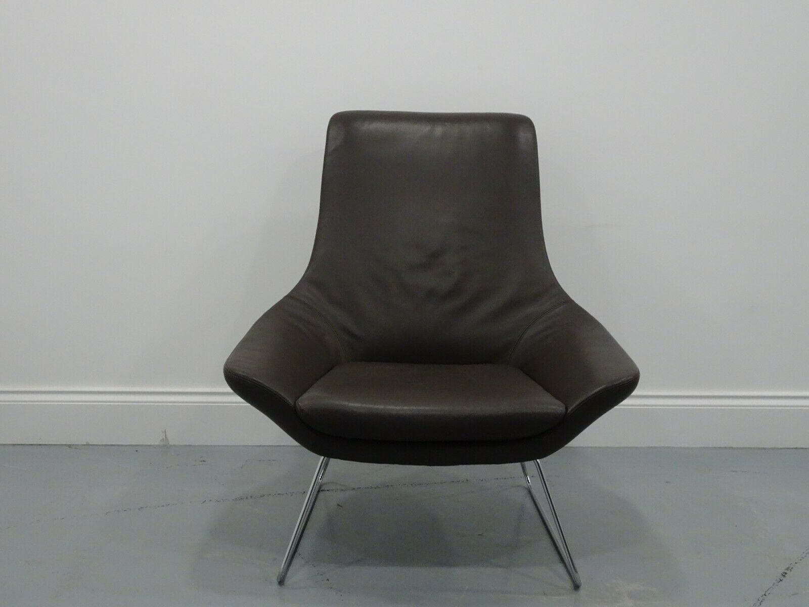 Pair Of Walter Knoll Flow Chair's In Premium Chocolate Leather photo buy