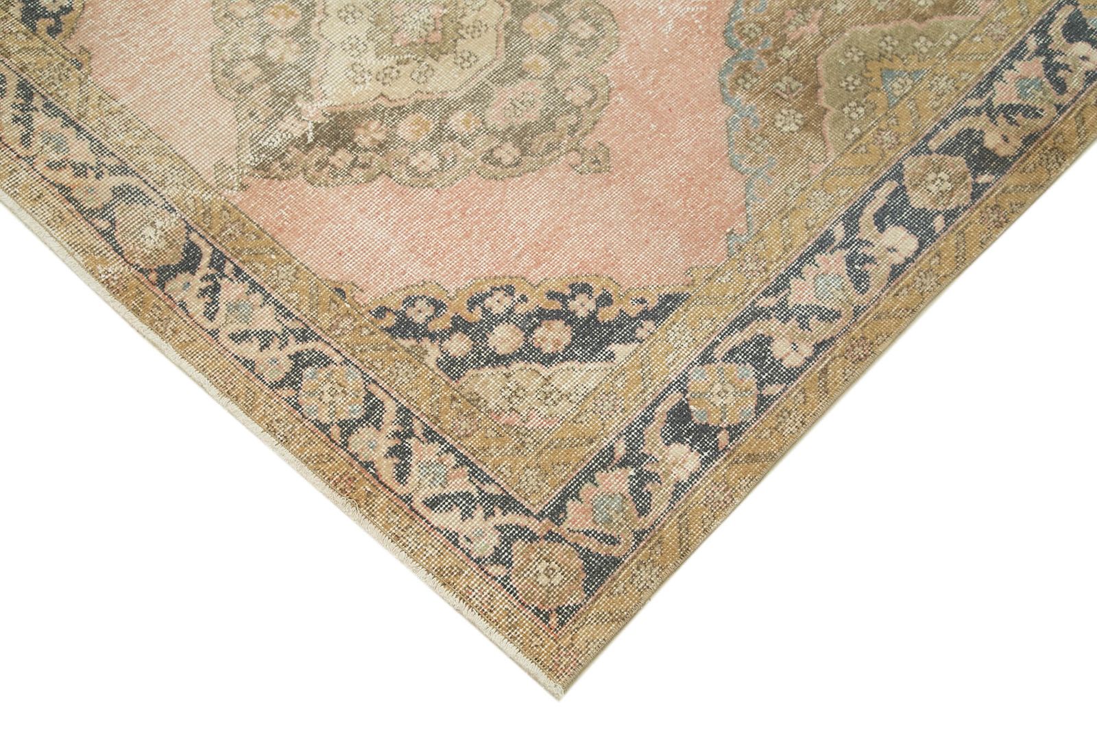 Decorative Hand Knotted Wool Turkish Beige Runner Carpet photo vinterior