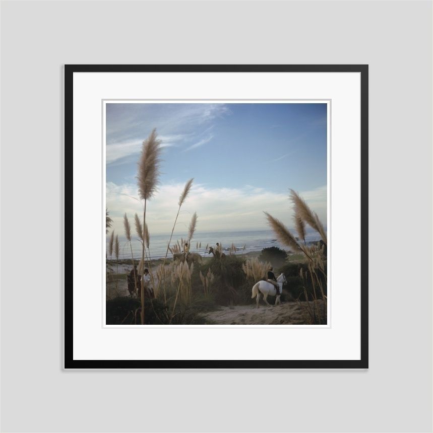 Slim Aarons 'Pebble Beach' 1976 C Type Print Framed In Black