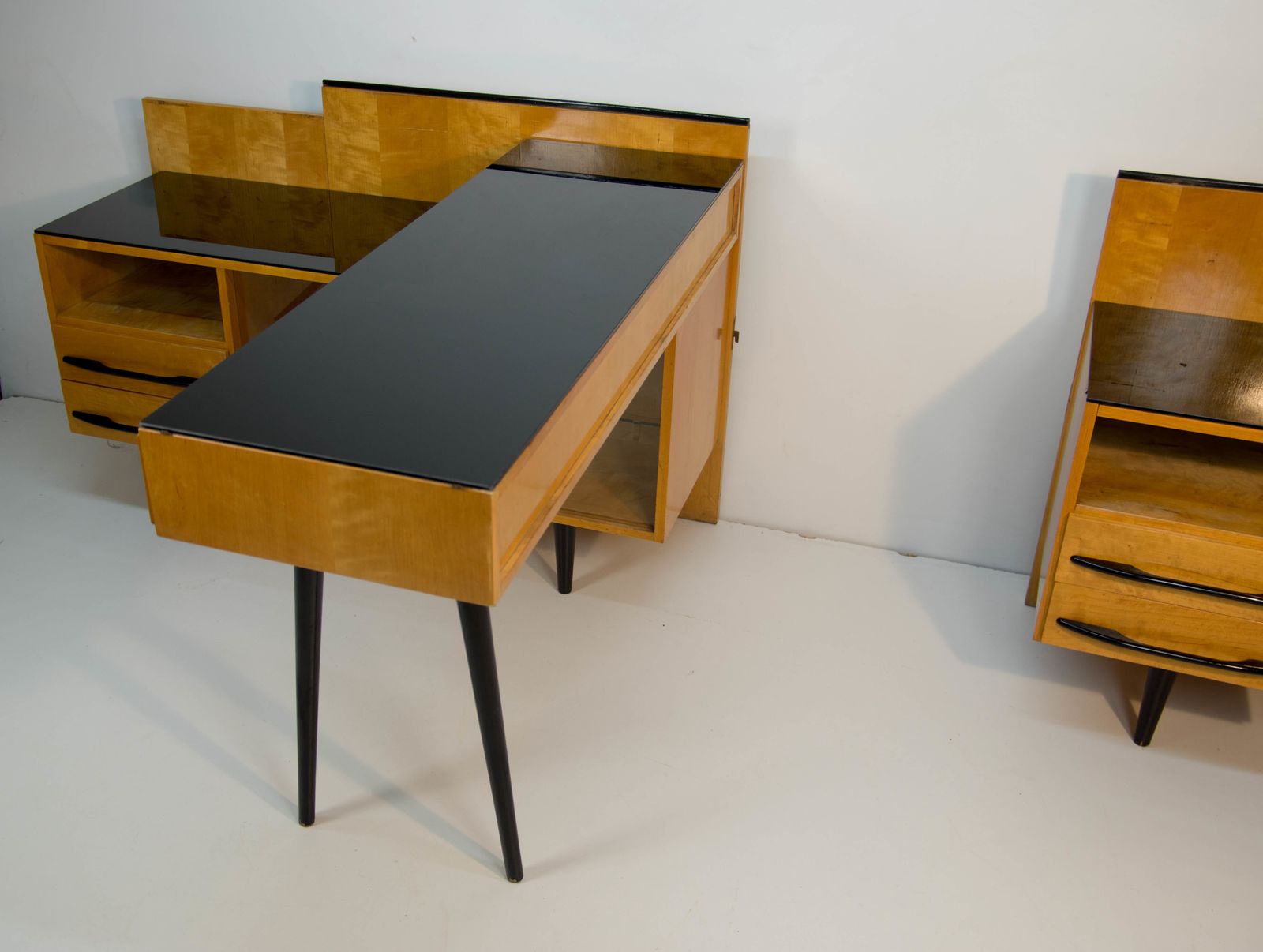 Modular Set Of Table, Night Stand And Chest Of Drawers By M. Pozar, 1960s photo Furniture