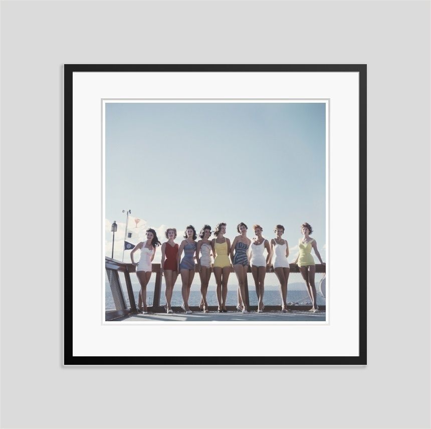 Slim Aarons 'Lake Tahoe Ladies' 1959 C Type Print Framed In Black
