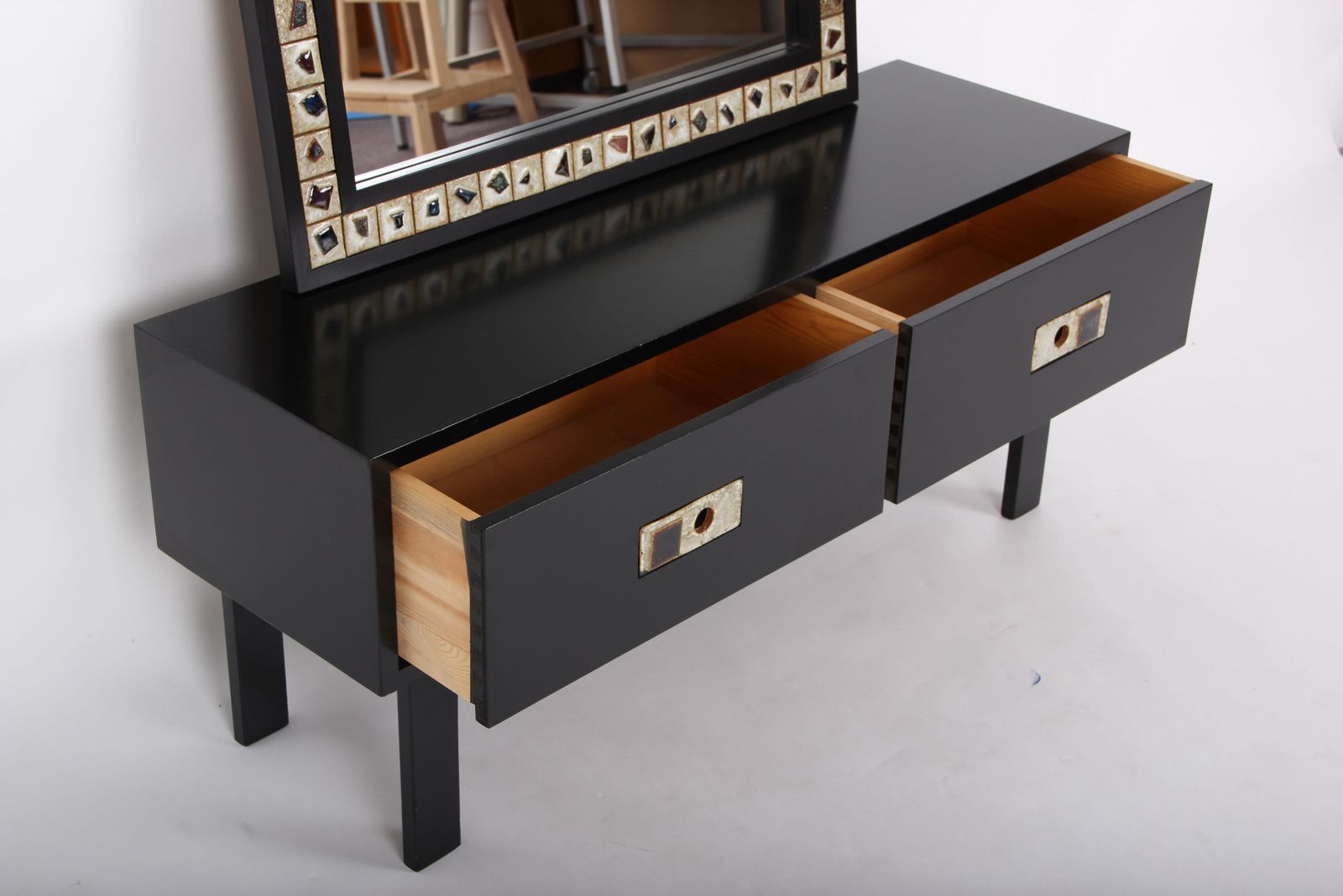 Poul Nørreklit. Furniture In  Black Pine. photo furniture