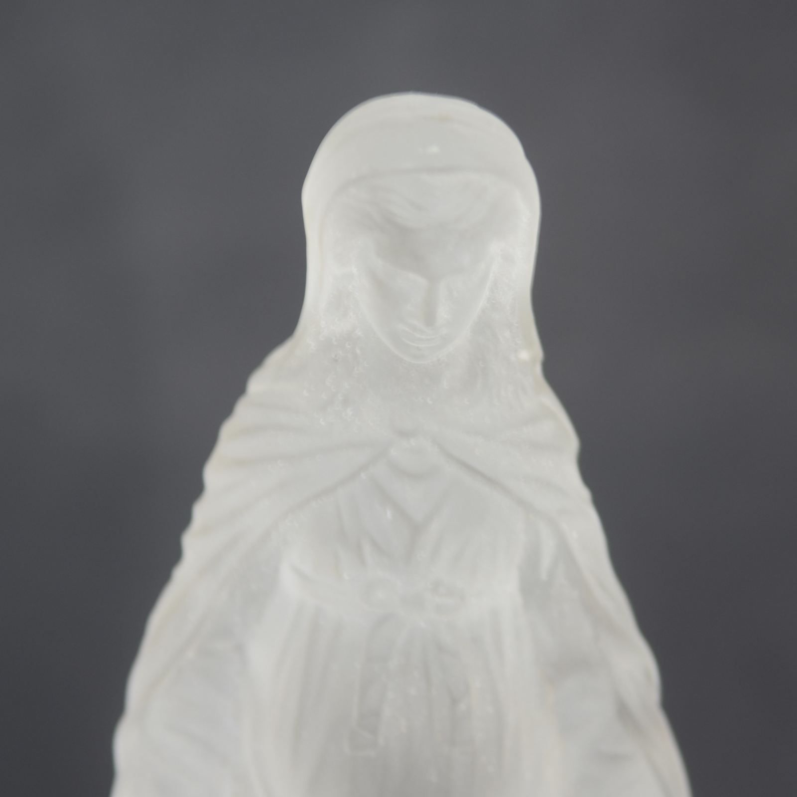 Sculpture Of The Virgin In Frosted Glass, 1900 photo furniture