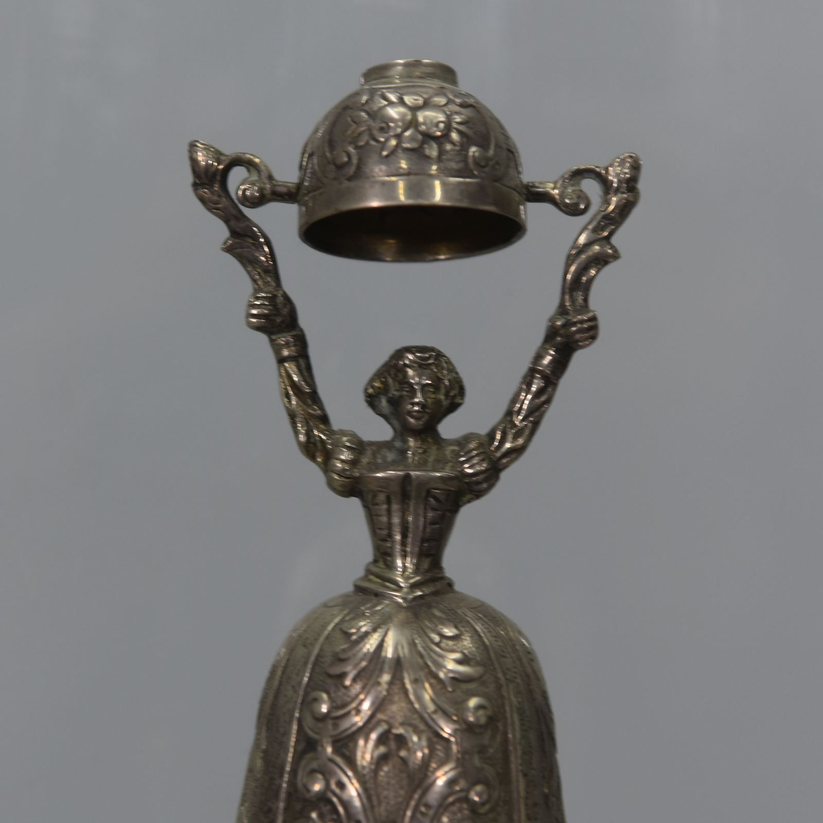 Silver Table Bell Renaissance Style Period Late 19th Century photo for sale