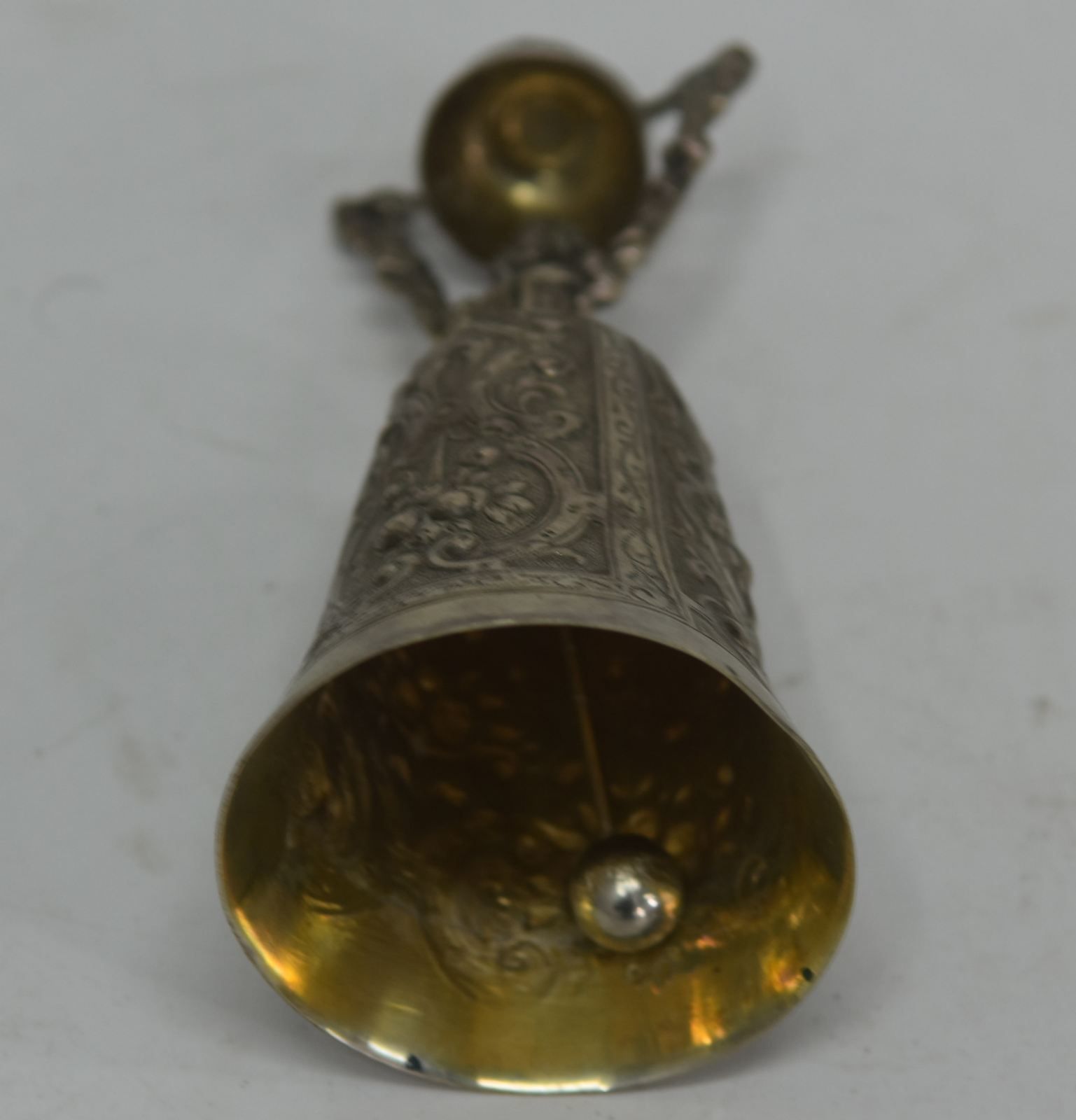 Silver Table Bell Renaissance Style Period Late 19th Century photo Home Decor