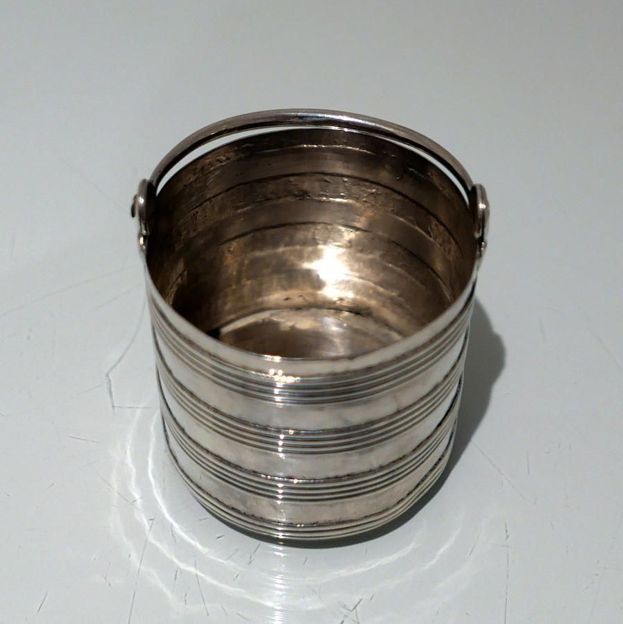 Early 18th Century Antique George II Sterling Silver Cream Pail London 1733 Ayme Videau photo for sale