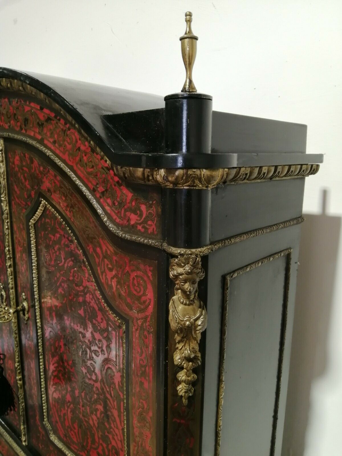photo for sale Antique 19th Century French Boulle Cabinet ~ Professionally Restored