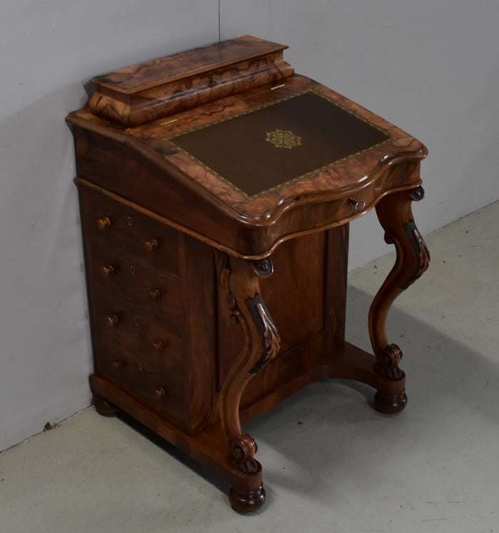 Davenport Desk In Walnut, Origin England Mid 19th Century photo furniture