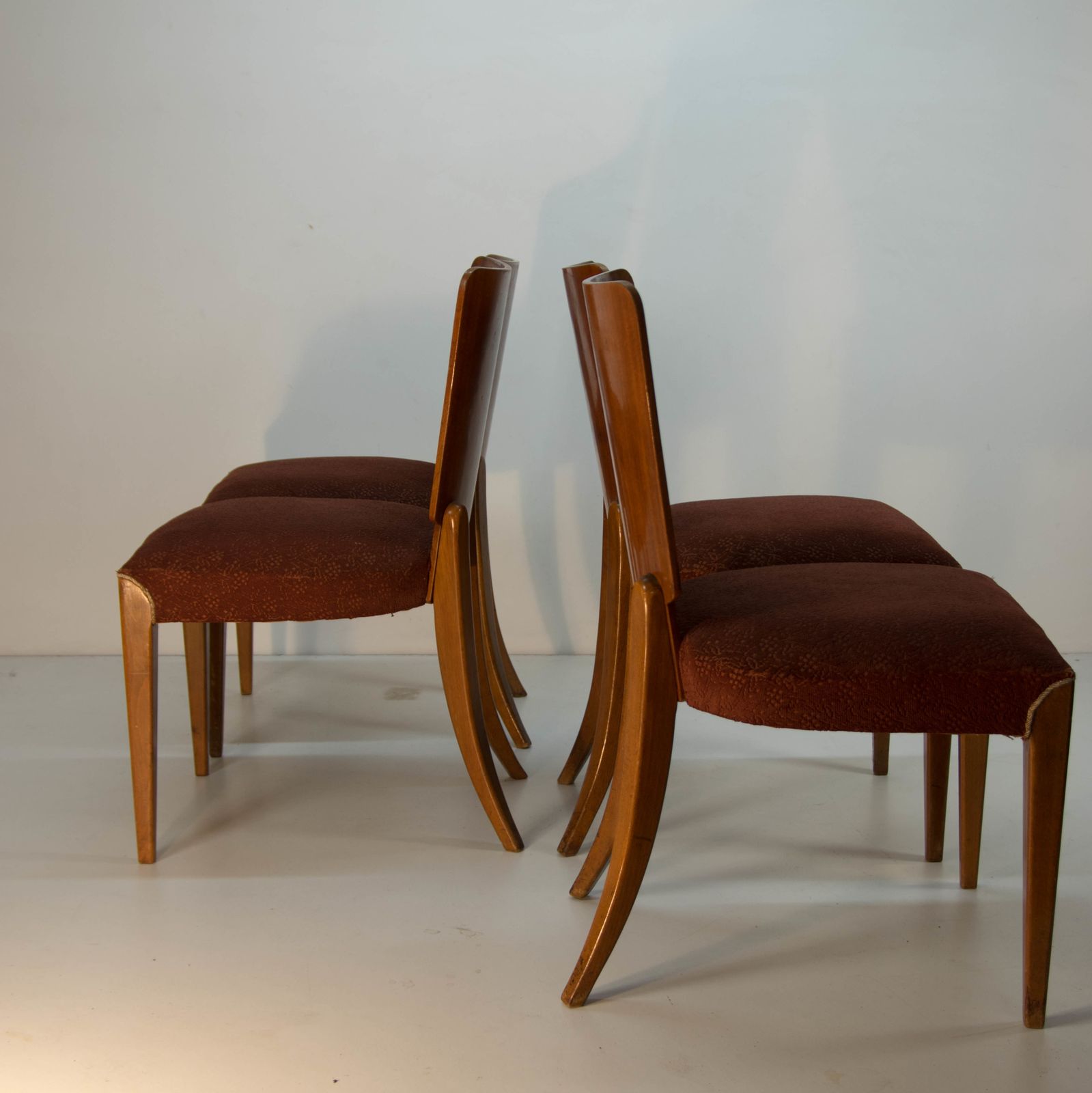 Art Deco Dining Chairs H 214 By Jindrich Halabala For Up Závody, Set Of 4 photo for sale