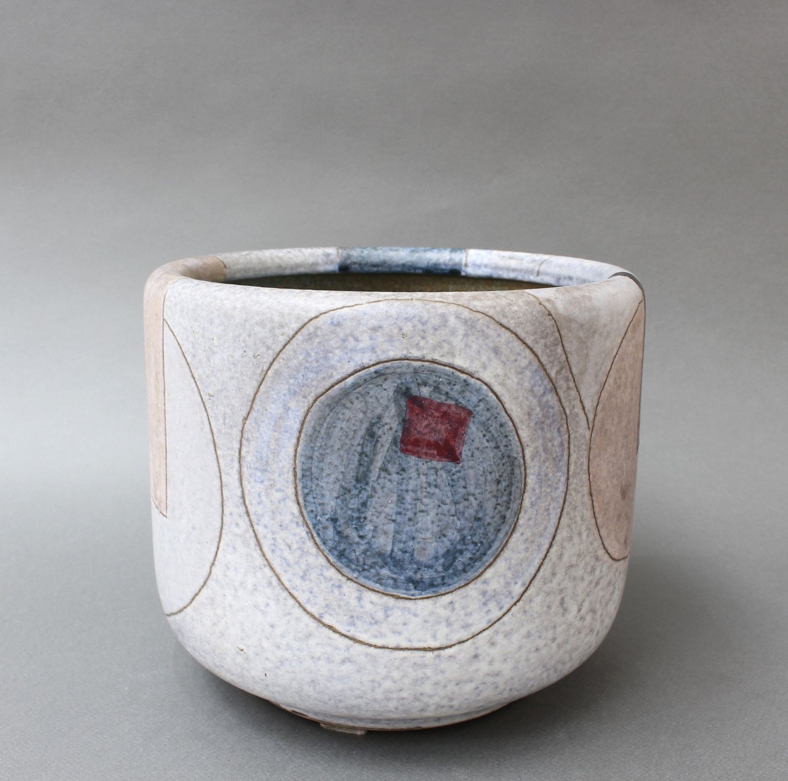 Mid Century Ceramic Cachepot By Giovanni Toccafondo (Circa 1970s)