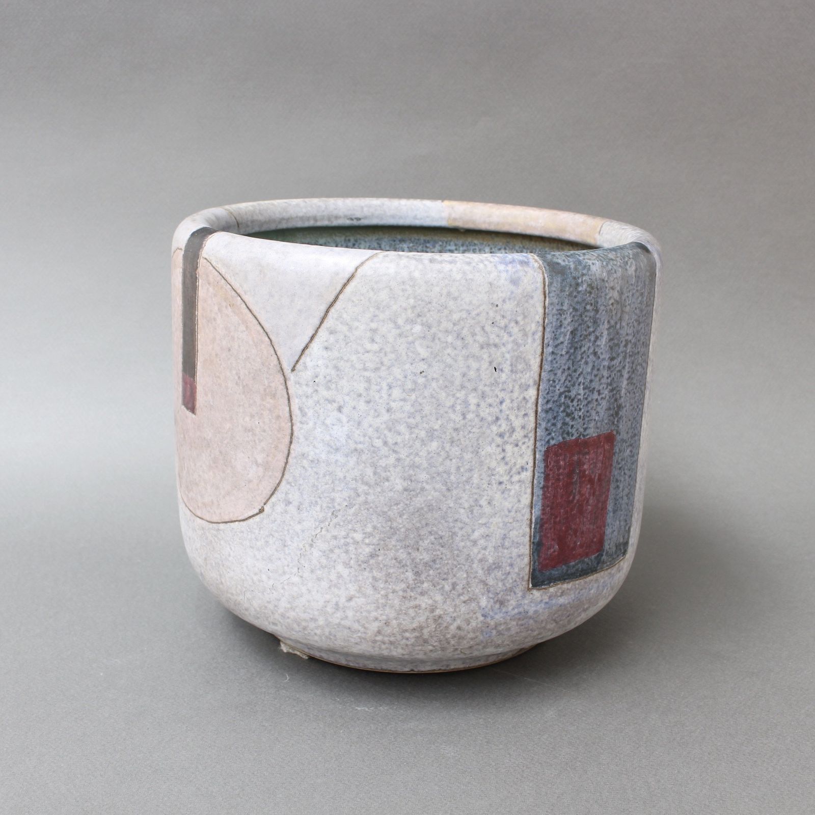 Mid Century Ceramic Cachepot By Giovanni Toccafondo (Circa 1970s) photo vintage