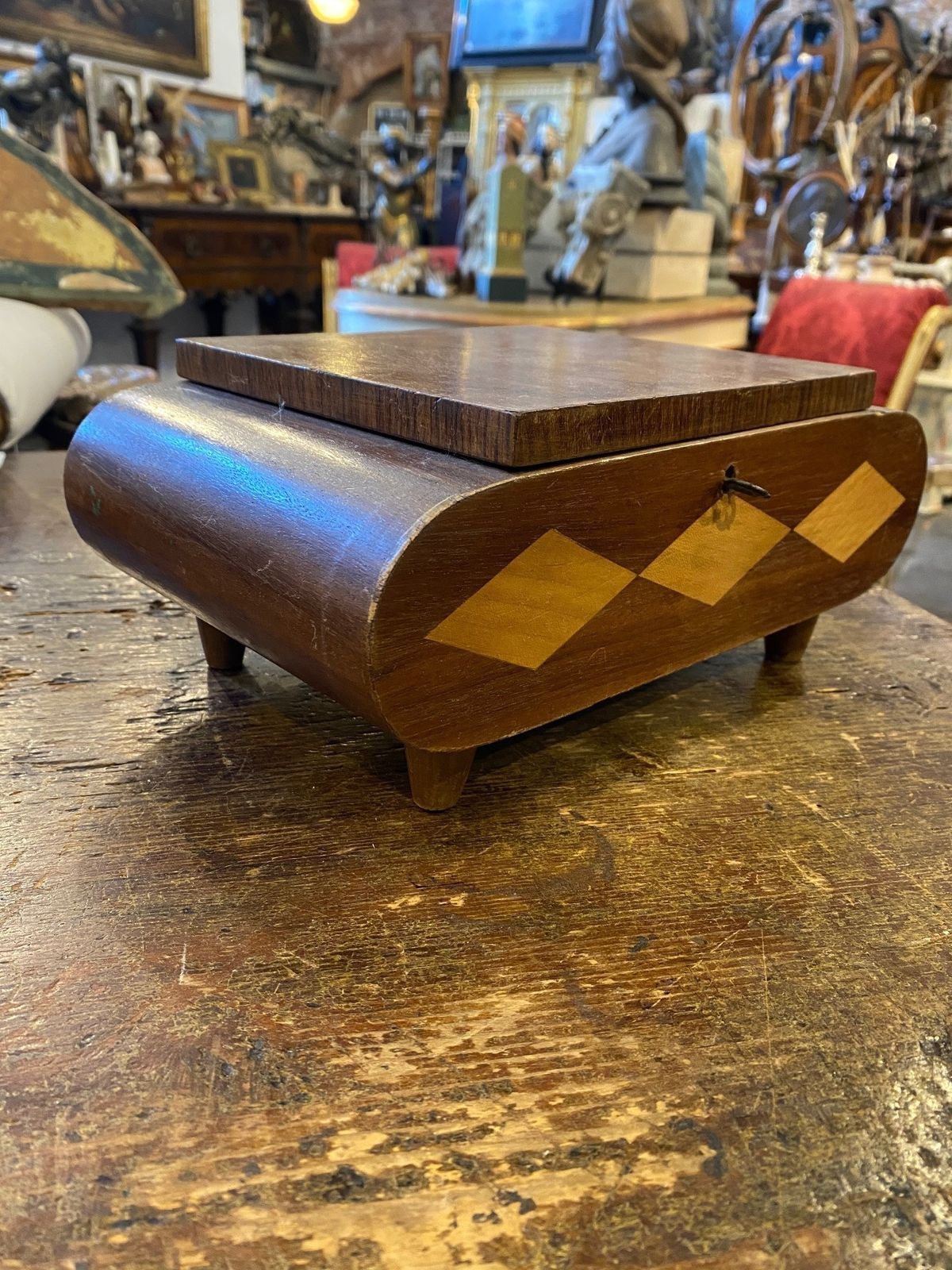 20yh Century, Mid Century Modern Mahogany Art Deco Jewelery Box . photo for sale