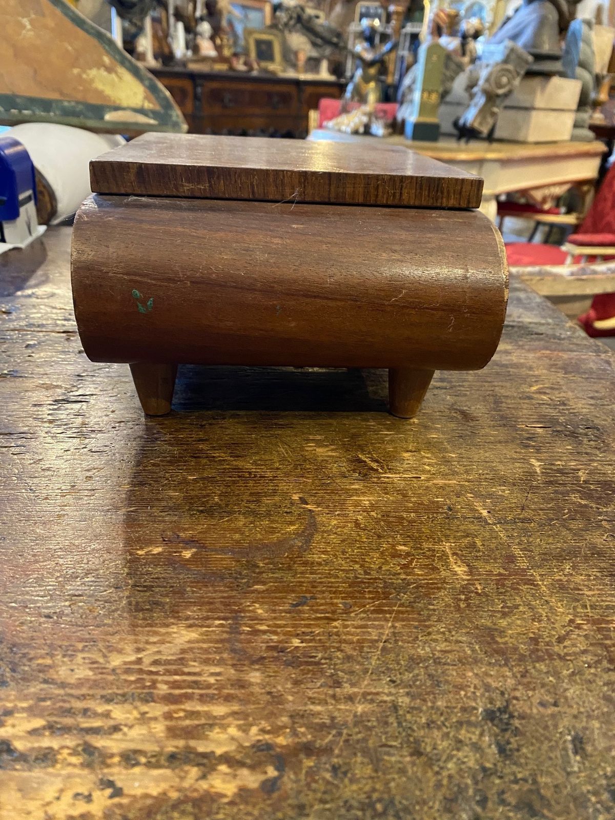 20yh Century, Mid Century Modern Mahogany Art Deco Jewelery Box . photo Home Decor