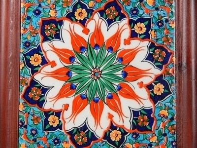 Handmade Turkey, Kutahya Pottery, Tiles, Ceramic Paintings, Picture Frame Q, Free Shipping photo furniture