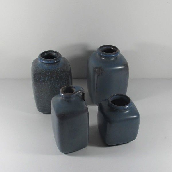 GÜnther Praschak's Set Of Ceramic Vases 60 S photo vinterior