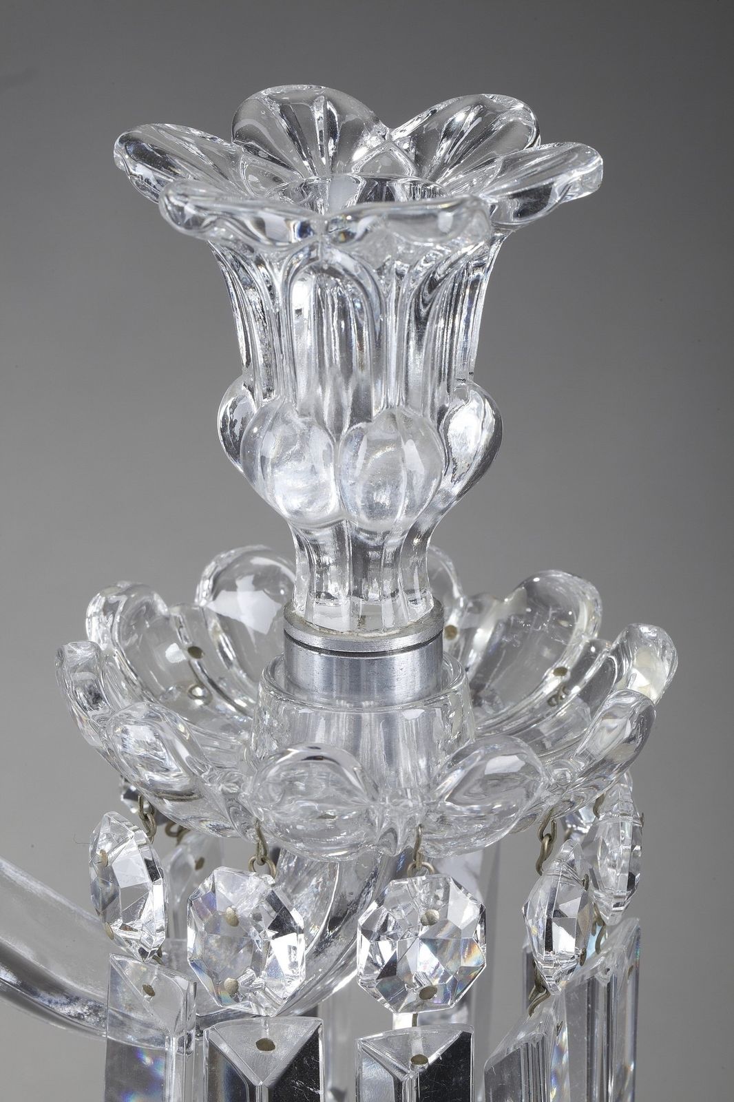 photo vinterior Paar kristallen kandelaars van Baccarat