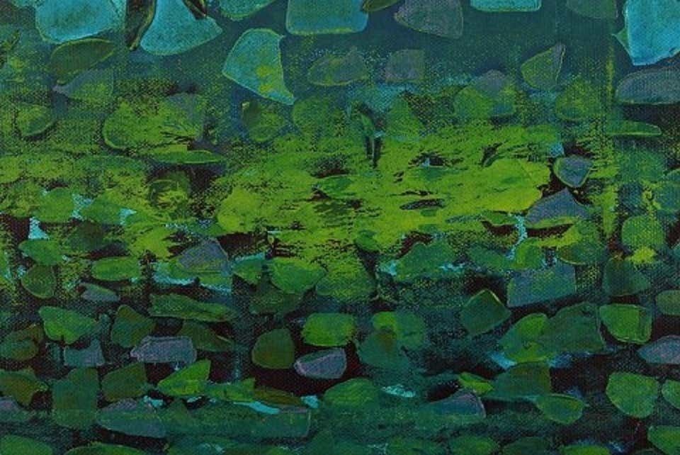 Ivy Lysdal, Acrylic On Canvas, Abstract Modernist Painting, Late 20th Century photo for sale