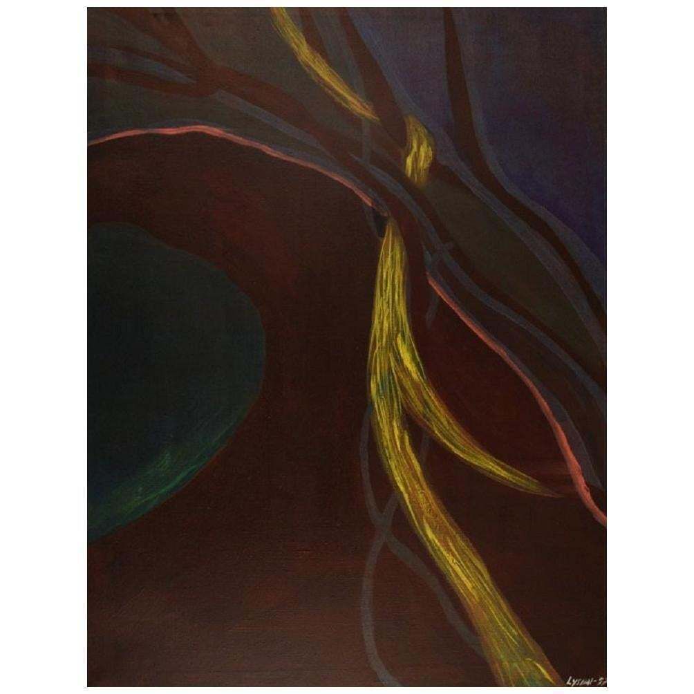 Ivy Lysdal, Acrylic On Canvas, Abstract Modernist Painting, 1997
