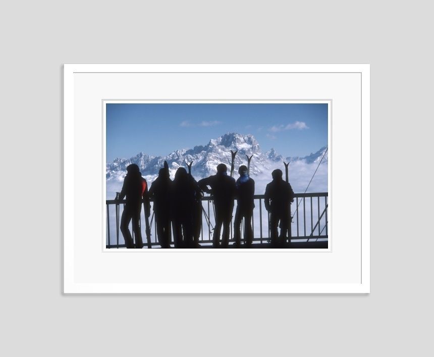 Slim Aarons 'Cortina D’ampezzo View' 1982 C Type Print Framed In White