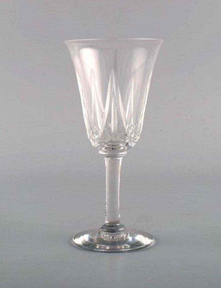 St. Louis, Belgium, 19 Glasses In Mouth Blown Crystal Glass, 1930s 1940s photo for sale