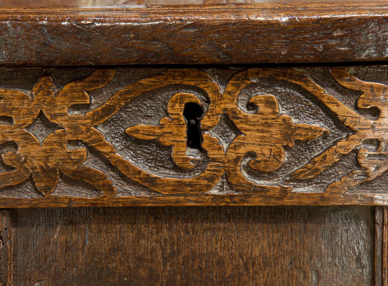 17thc Oak Coffer C1680 photo buy