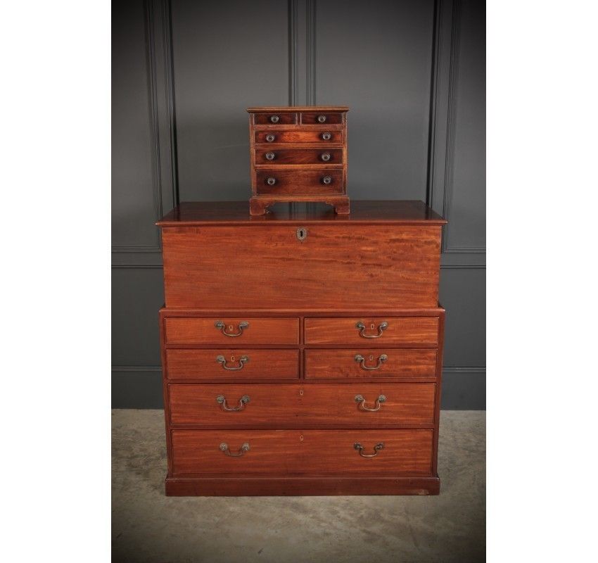 Georgian Mahogany Miniature Apprentice Chest photo for sale