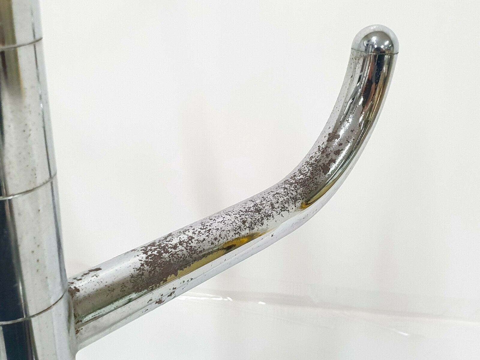 Magnificent Vintage Coat Hanger 1970 Chrome Steel 70s 1970s Space Age 70s photo 652.0