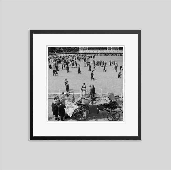 Slim Aarons 'Eton Vs Harrow' 1955 Silver Gelatin Print Framed In Black