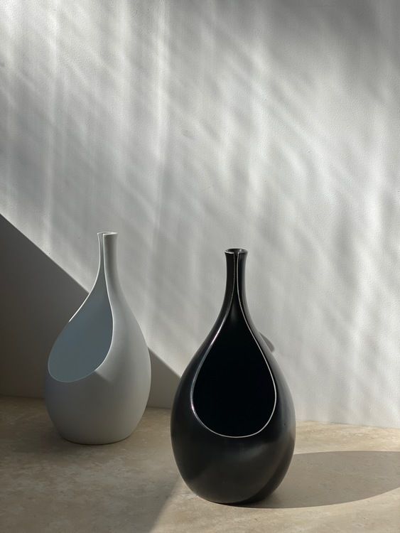Stig Lindberg Set Of Two 'Pungo' Ceramic Vases By Gustavsberg, 1950s photo for sale