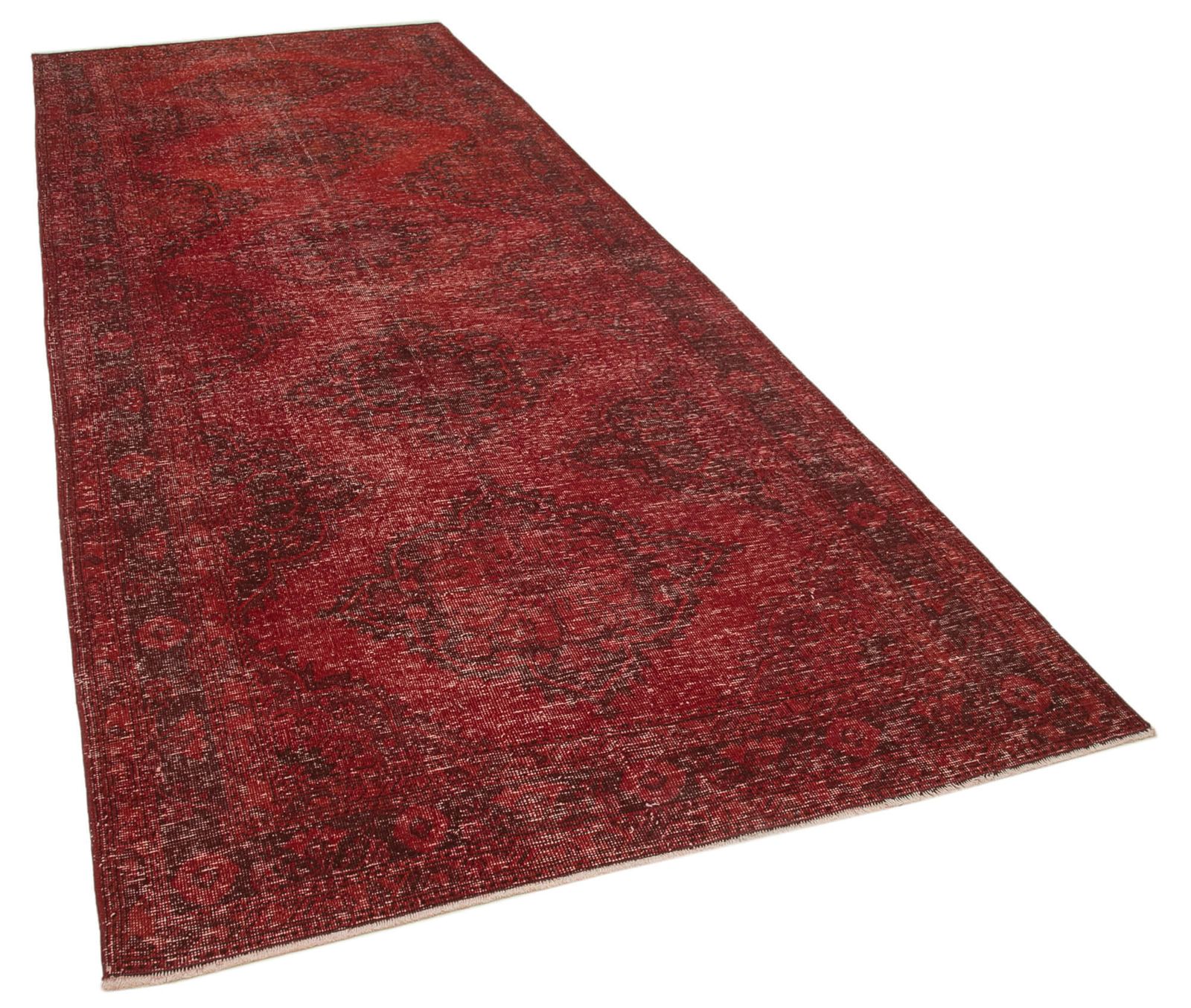 Vintage Antique Red Runner Carpet photo Textiles