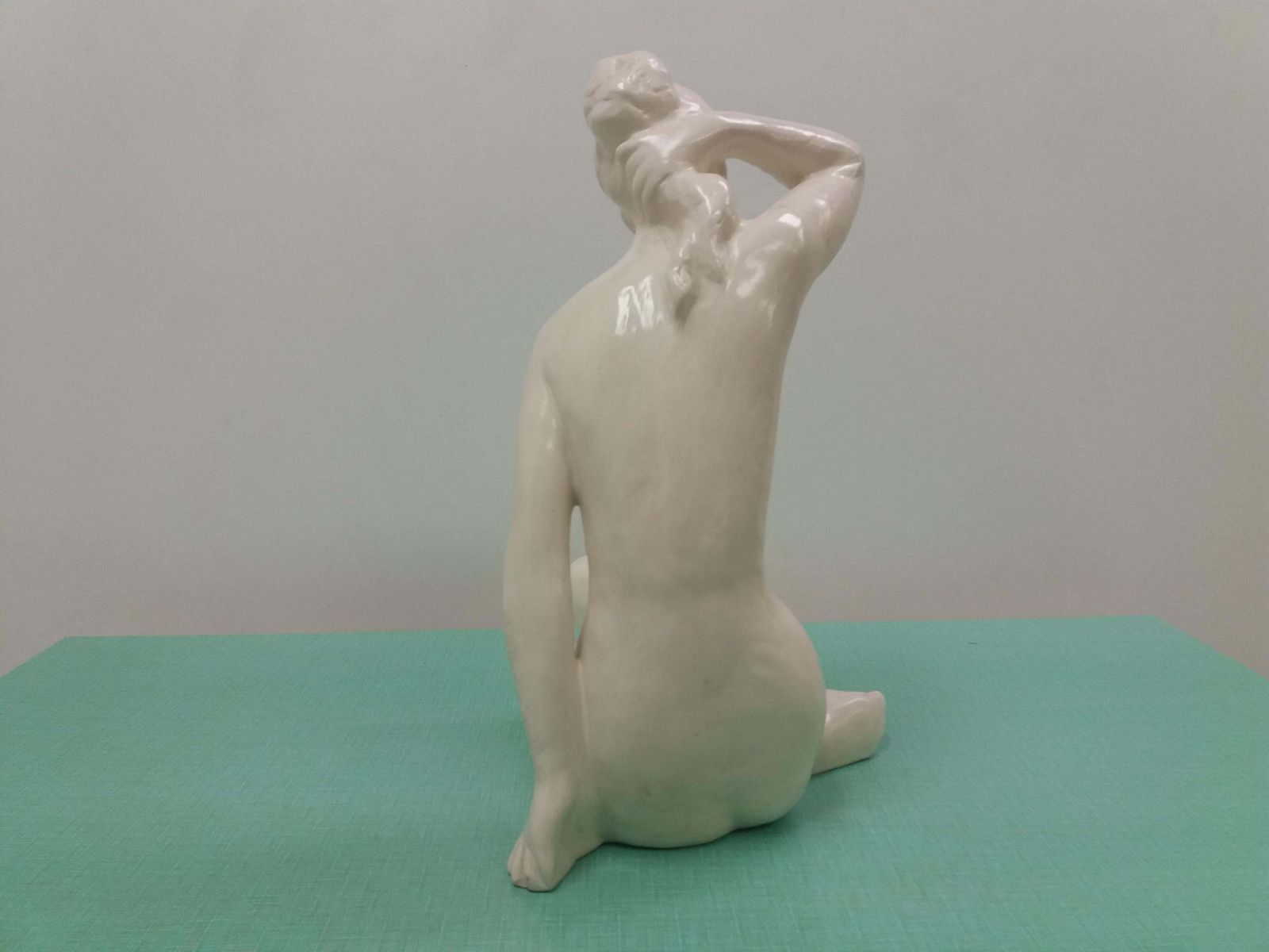 Mid Century Sculpture Nude Woman Designed By Bohumil Kokrda, 1960s photo Art
