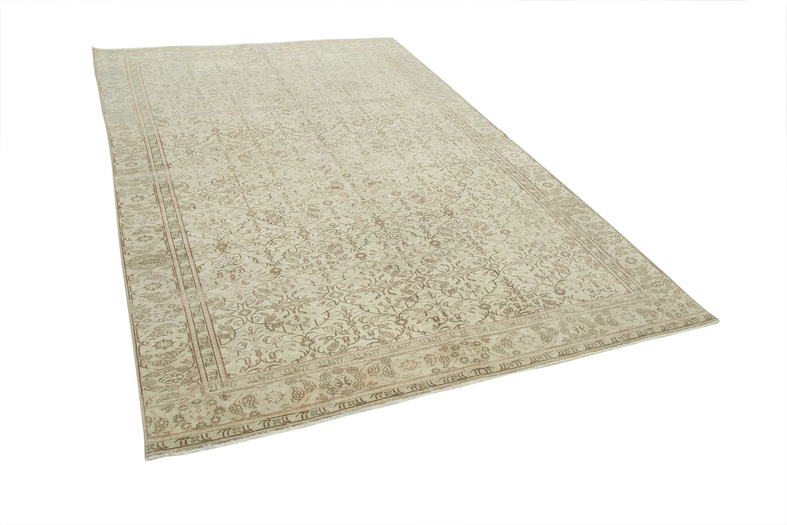 Antique Turkish Distressed One Of A Kind Unique Kayseri Rug photo for sale