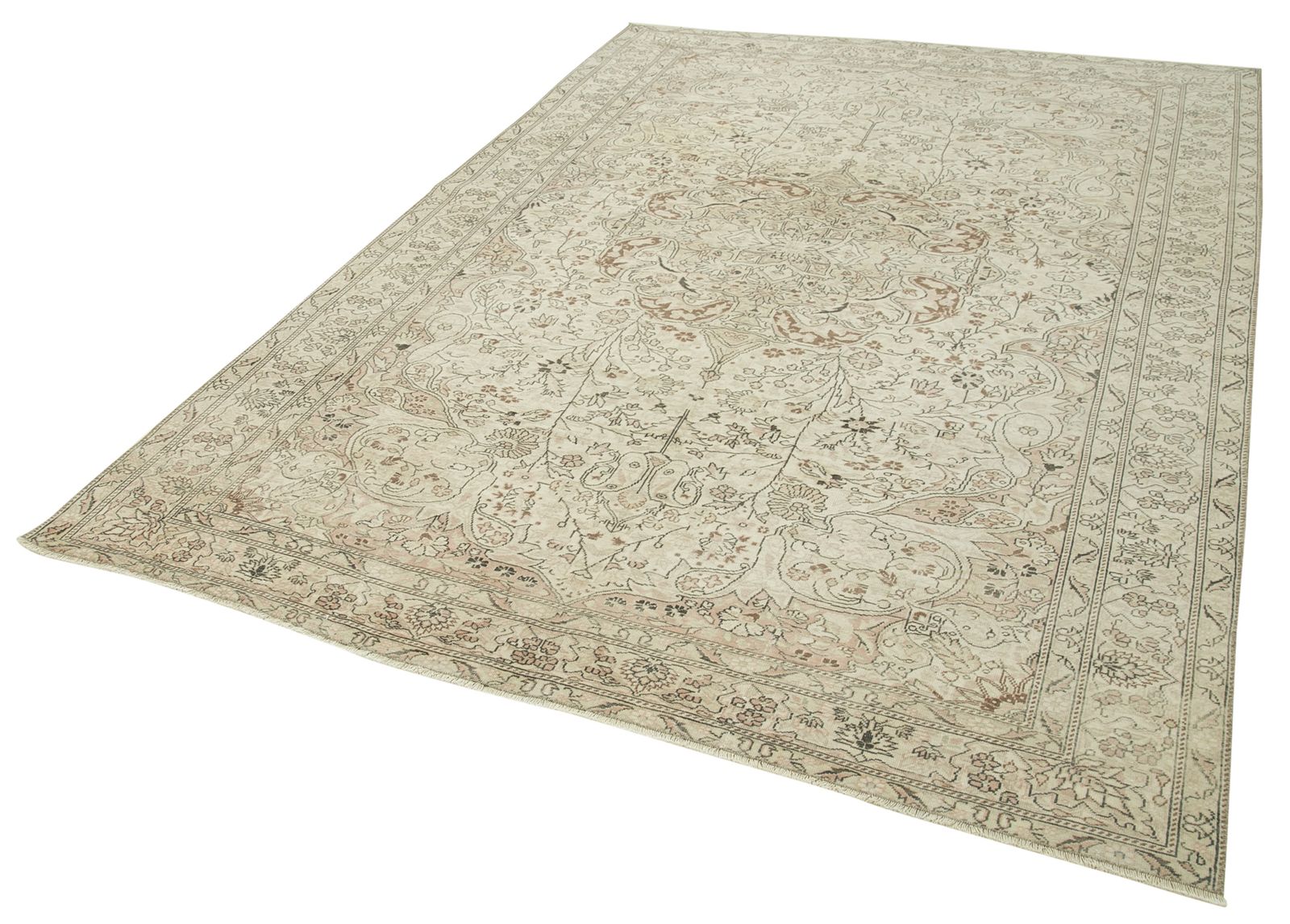 Antique Turkish Distressed One Of A Kind Unique Kayseri Rug photo vinterior