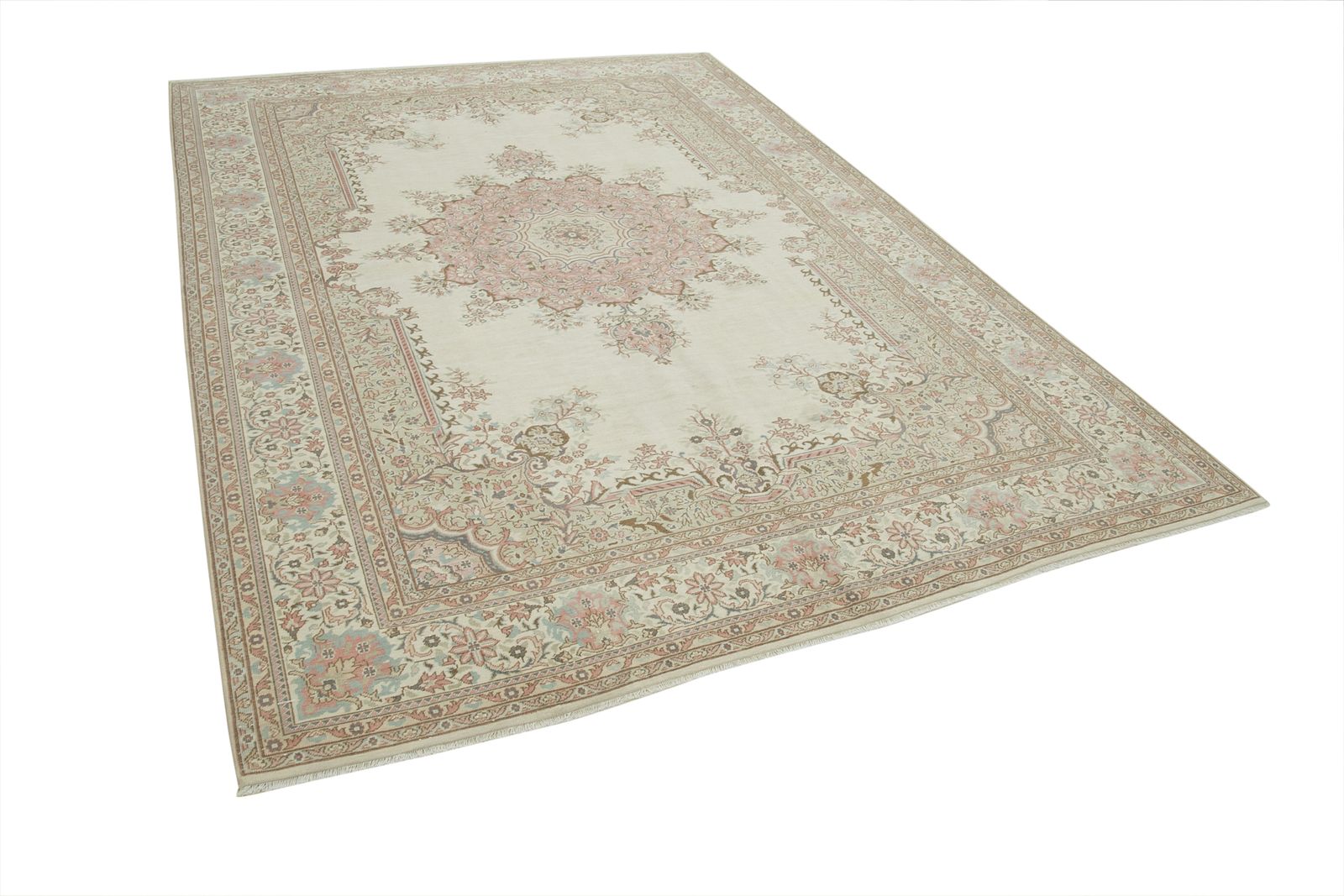 Antique Turkish Distressed One Of A Kind Unique Kayseri Rug photo for sale
