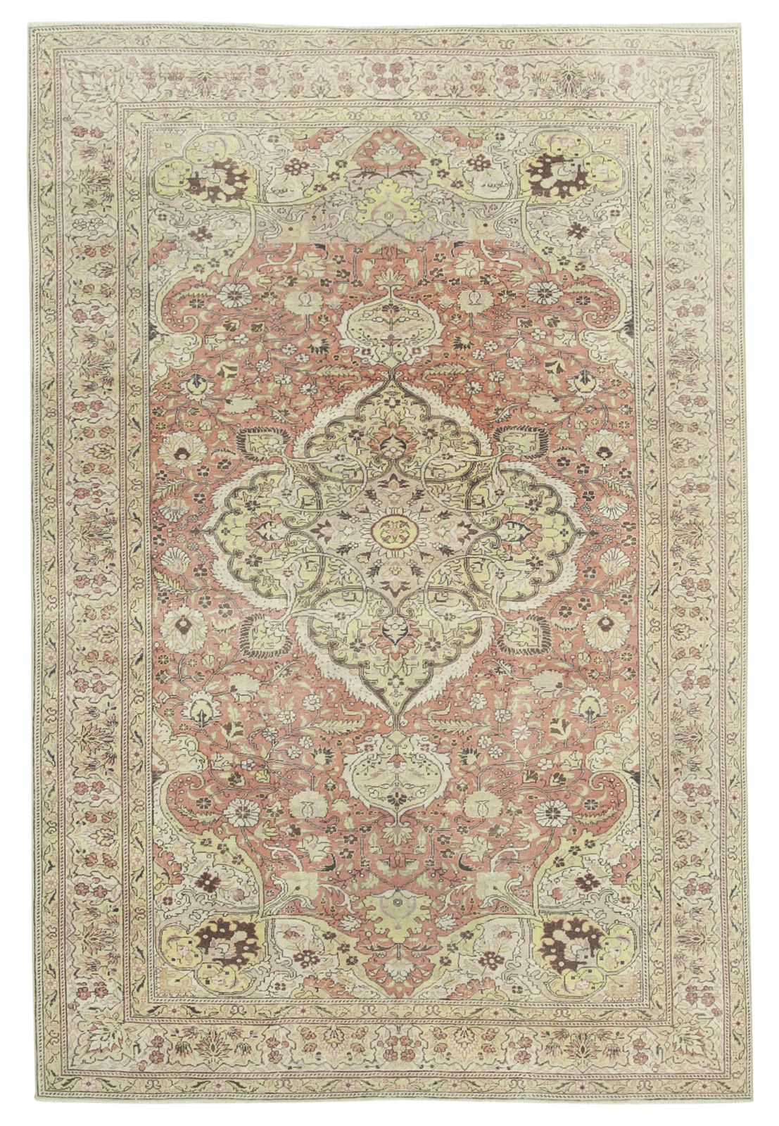 Antique Turkish Distressed One Of A Kind Unique Kayseri Rug
