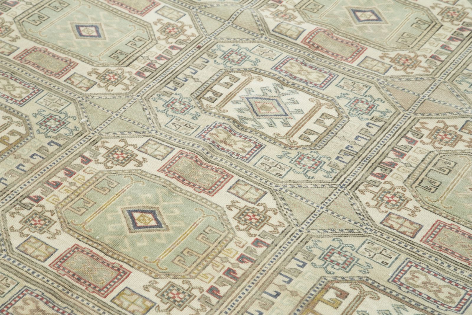 Antique Turkish Distressed One Of A Kind Unique Kayseri Rug photo 1120.0