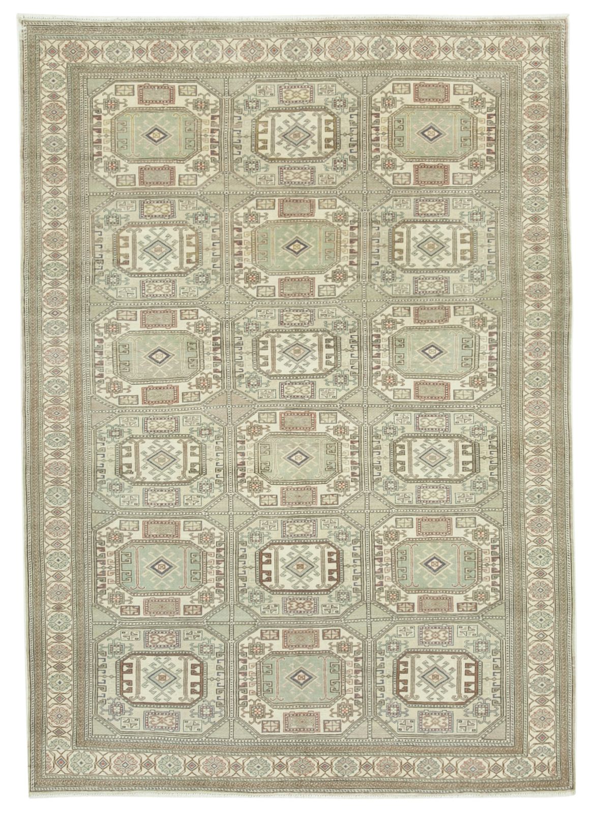 Antique Turkish Distressed One Of A Kind Unique Kayseri Rug