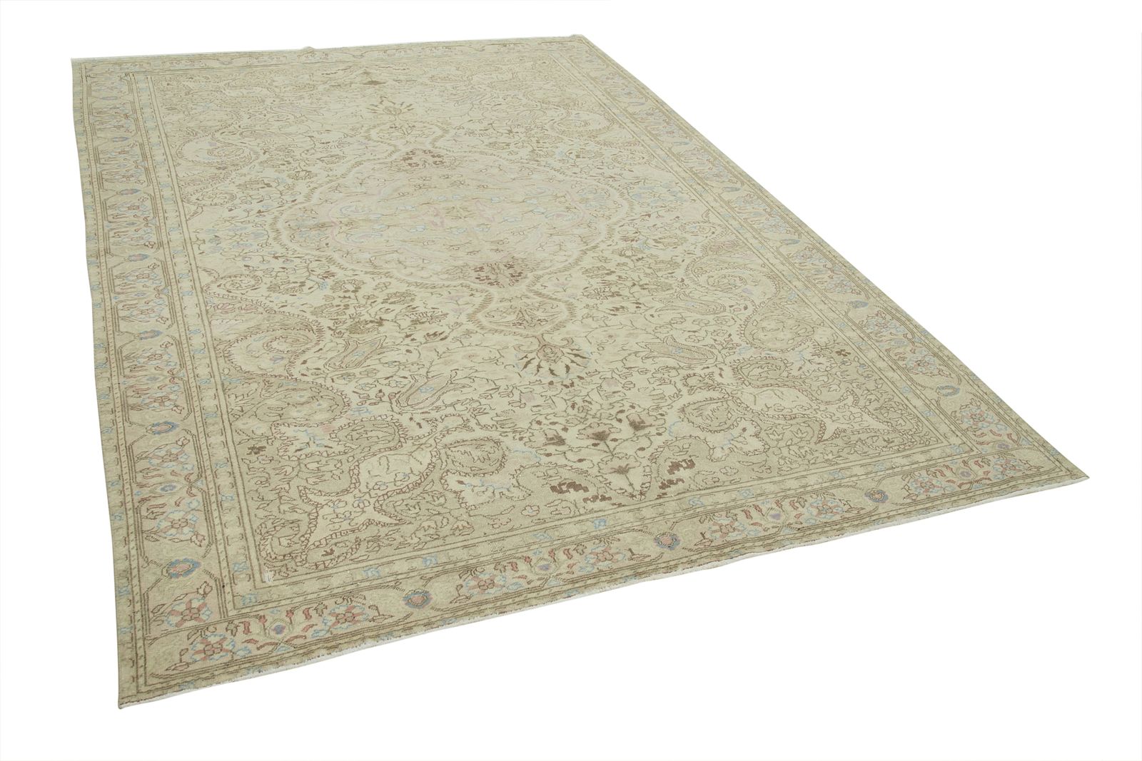 Antique Turkish Distressed One Of A Kind Unique Kayseri Rug photo vinterior