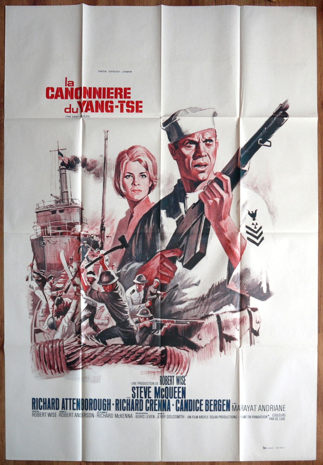 Movie Poster  "The Sand Pebbles" Steve Mc Queen photo furniture