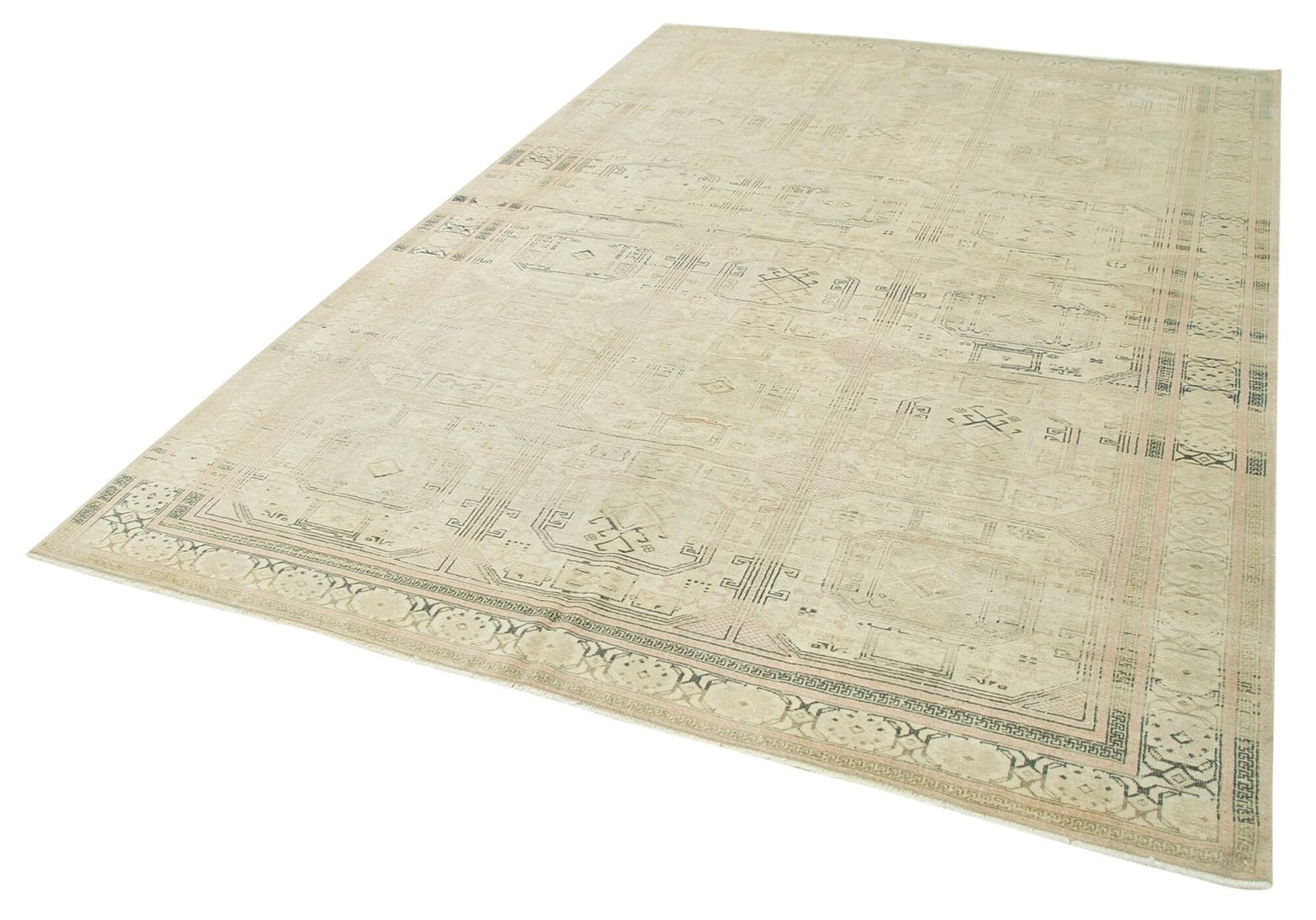 Antique Turkish Distressed One Of A Kind Unique Kayseri Rug photo furniture