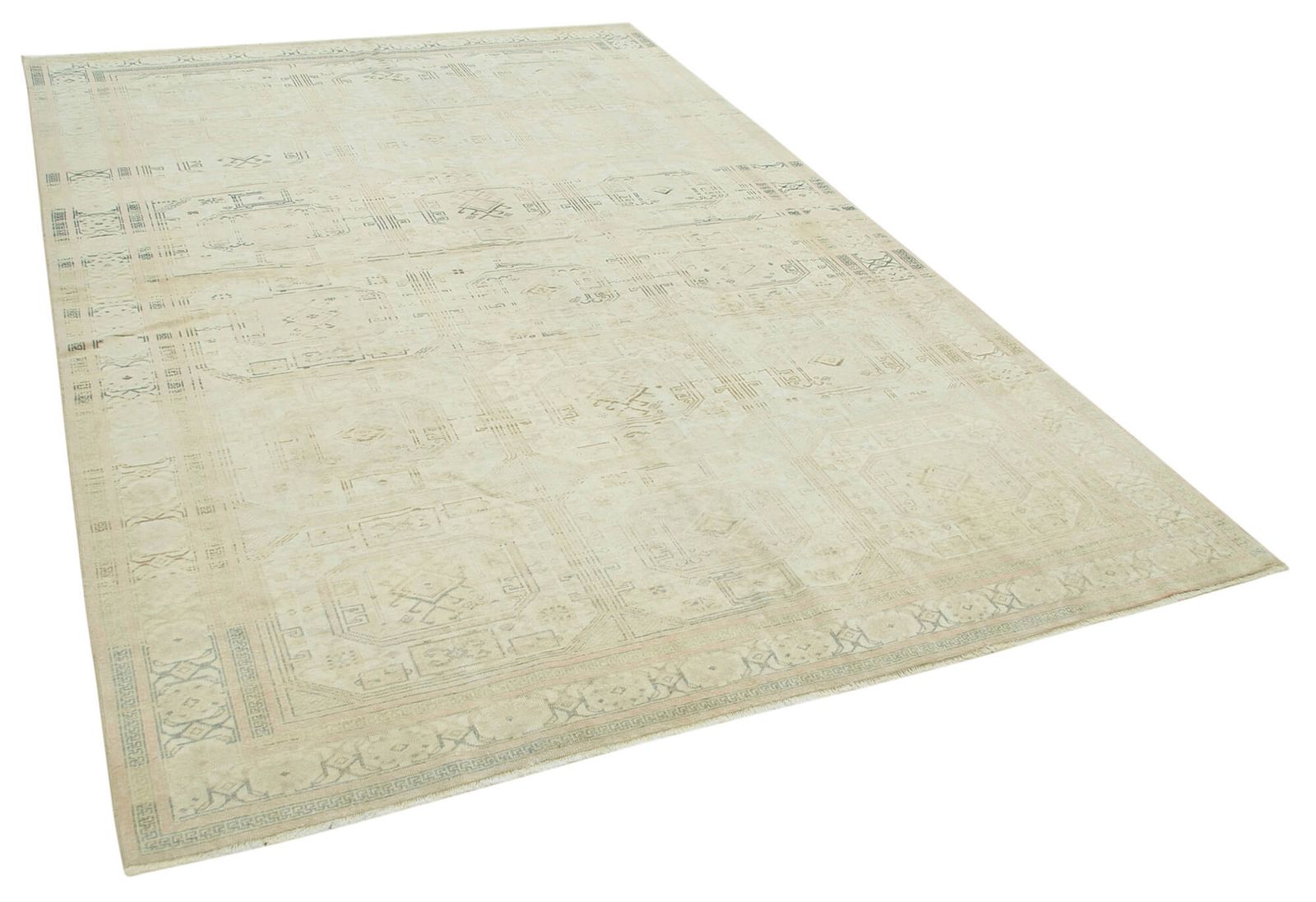 Antique Turkish Distressed One Of A Kind Unique Kayseri Rug photo for sale