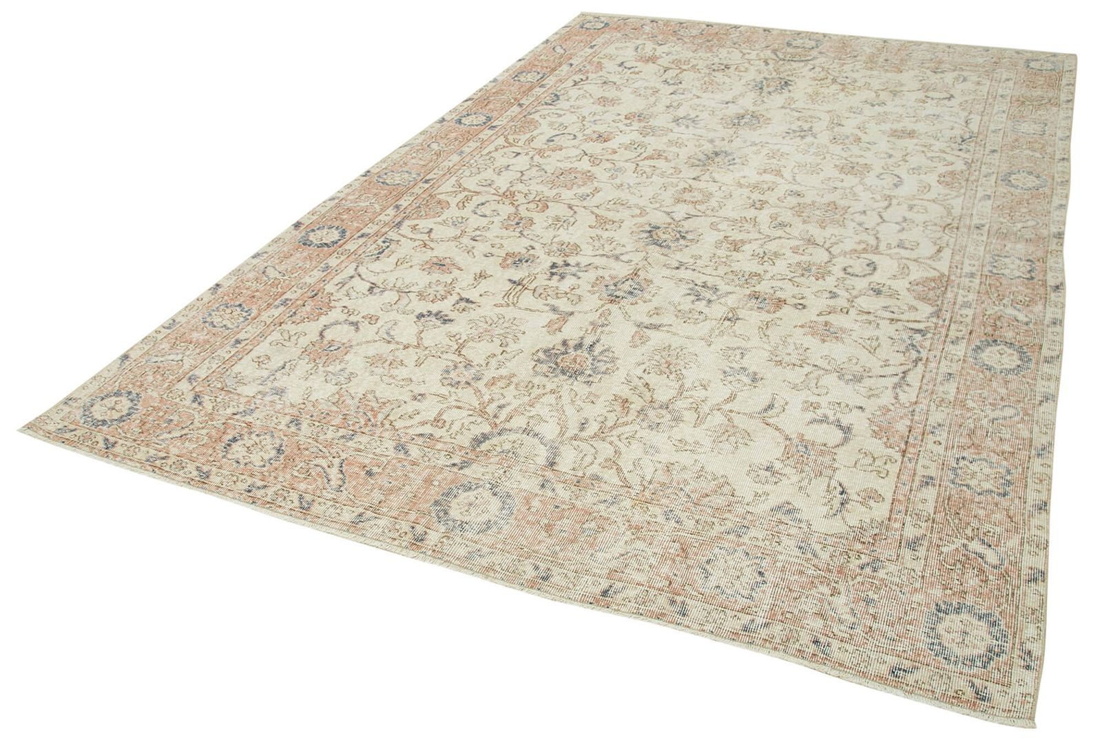 Antique Turkish Distressed One Of A Kind Unique Kayseri Rug photo for sale