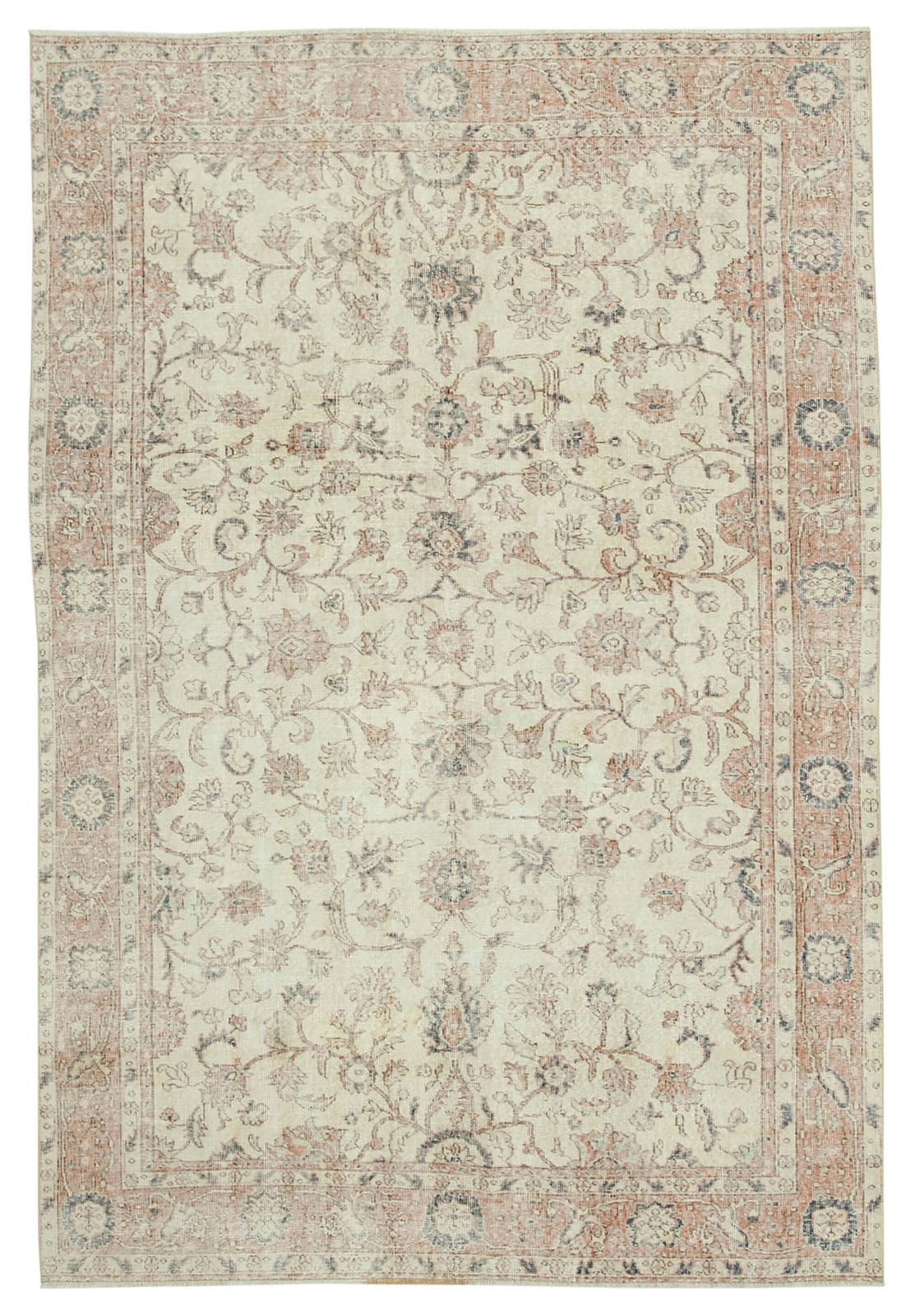 Antique Turkish Distressed One Of A Kind Unique Kayseri Rug