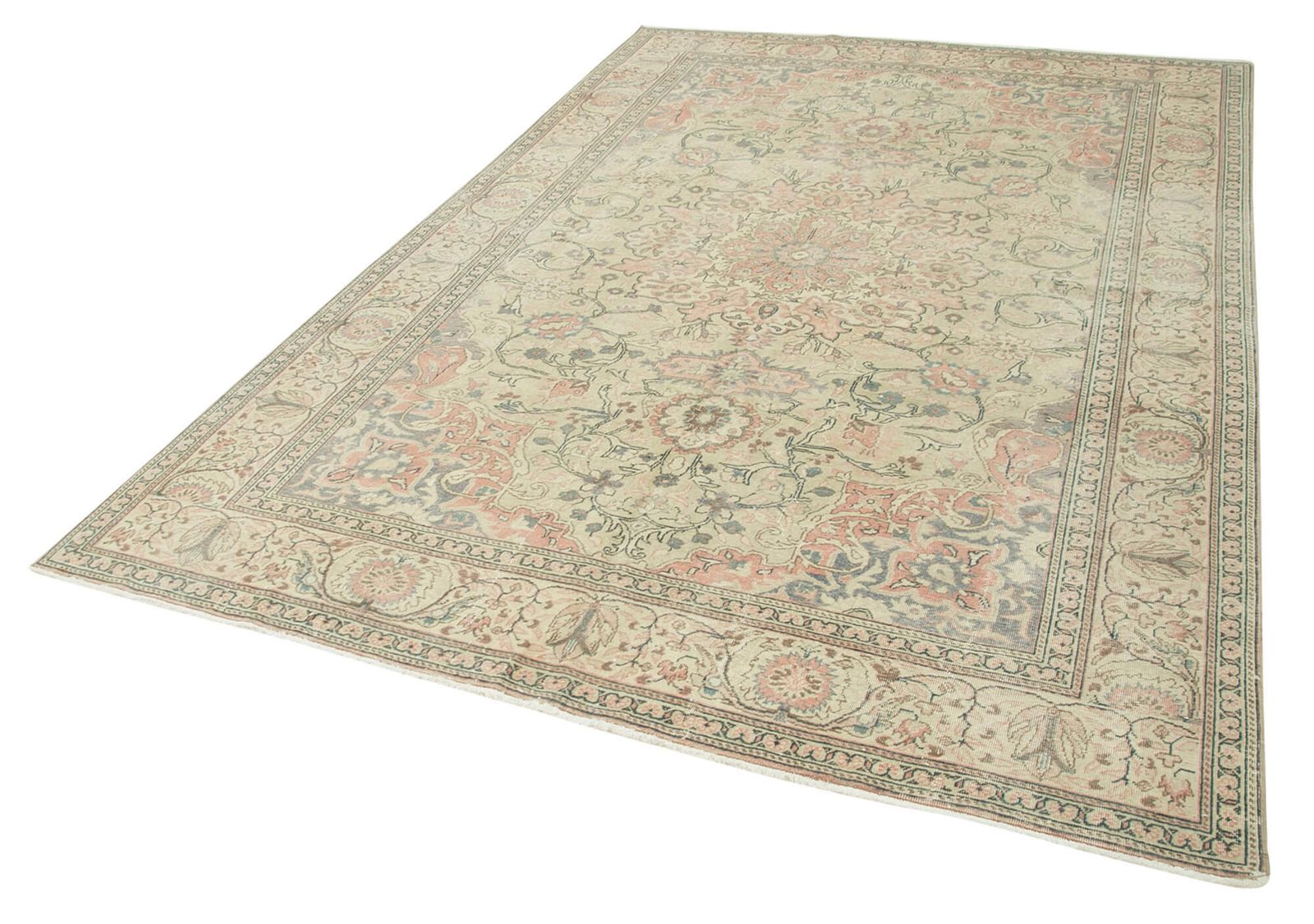 Antique Turkish Distressed One Of A Kind Unique Kayseri Rug photo vinterior