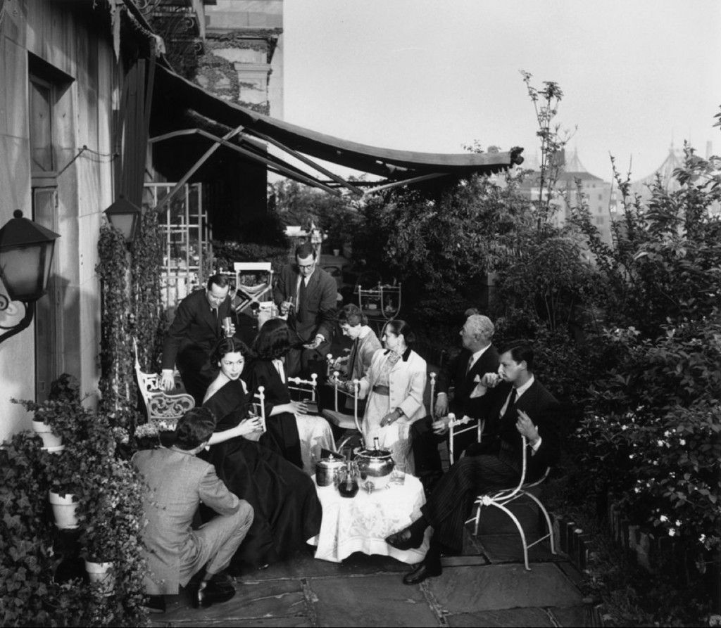 Slim Aarons 'Beauty Queen' Circa 1950 Silver Gelatin Print Framed In Black photo furniture