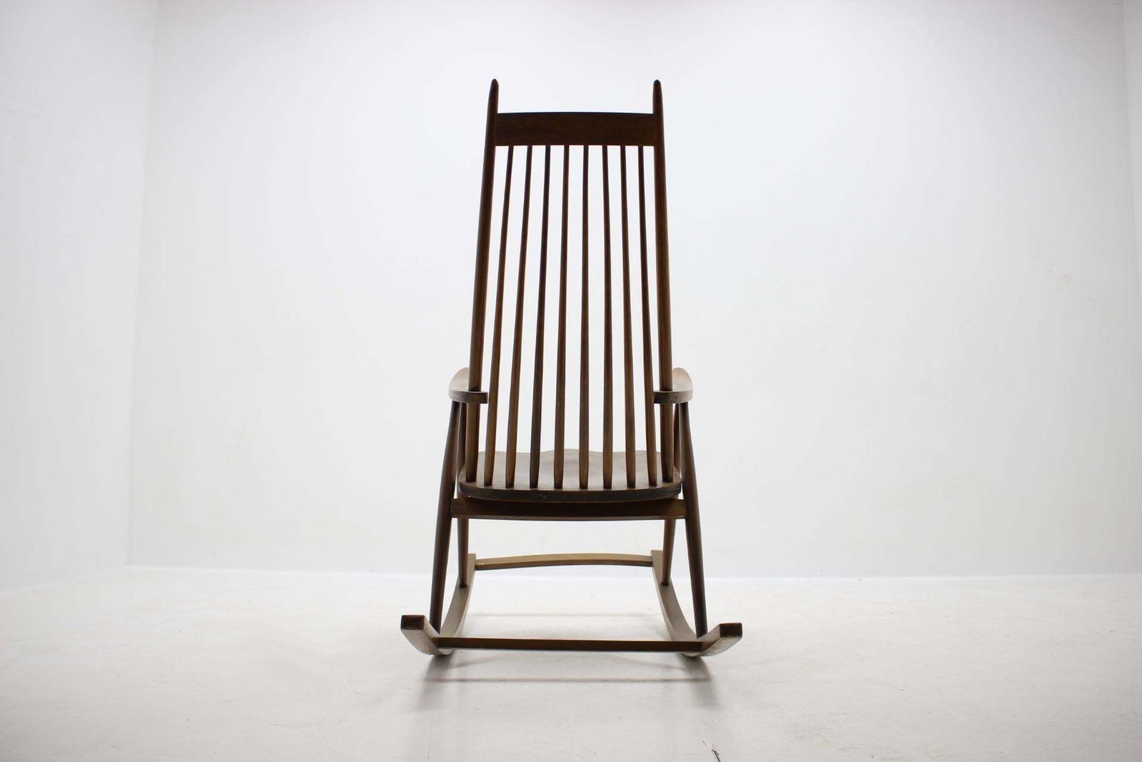 Mid Century Wooden Scandinavian Style Rocking Chair   Czechoslovakia / 1960s photo Furniture